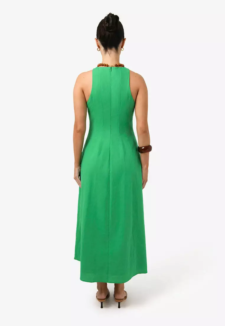 Tory Linen Blend Panel Dress