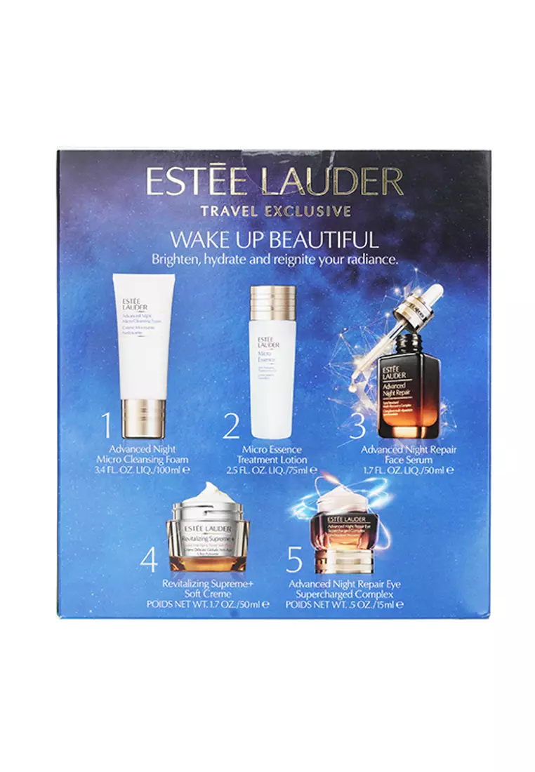 您的夜間護膚專家：再生基因修復精華 50 毫升 + 新生活膚彈活面霜 + 軟霜 50 毫升 + 再生基因修護賦活眼霜15 毫升 + 微潔膚... 5pcs