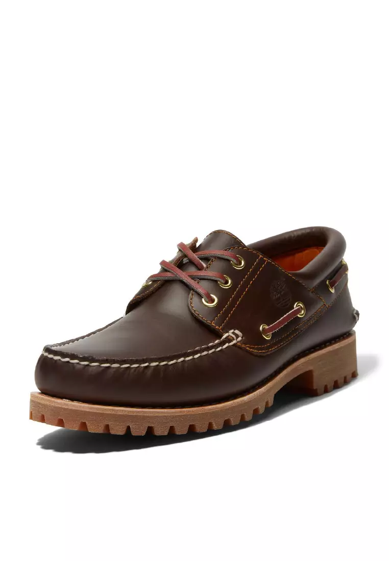 Men's 3-Eye Lug Handsewn Boat Shoes