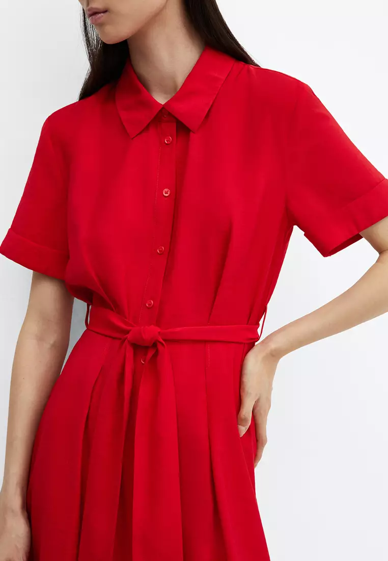 Red shirt clearance dress