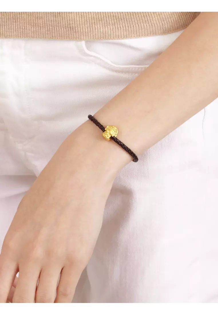 CHOW SANG SANG 999 24K Solid Gold Love Charm Trio Rwanda