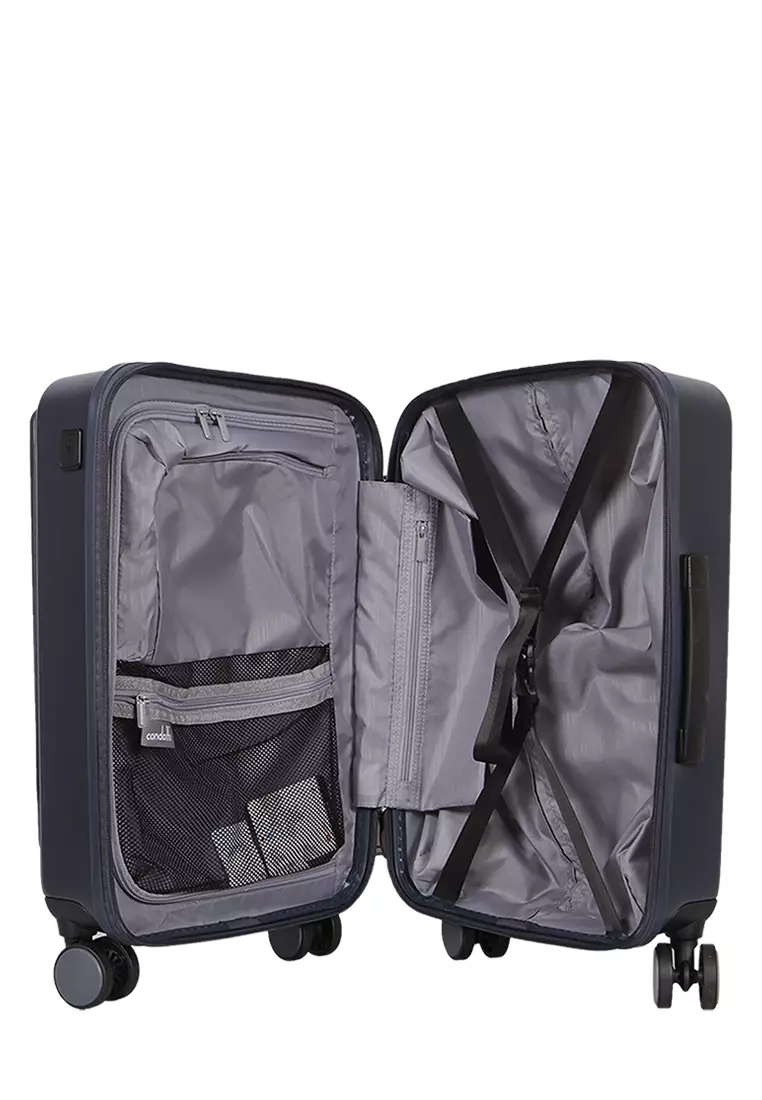Koper - Trolley Case Condotti FRONTLINE 63138 - 20 Inch With USB Charging Port Blue