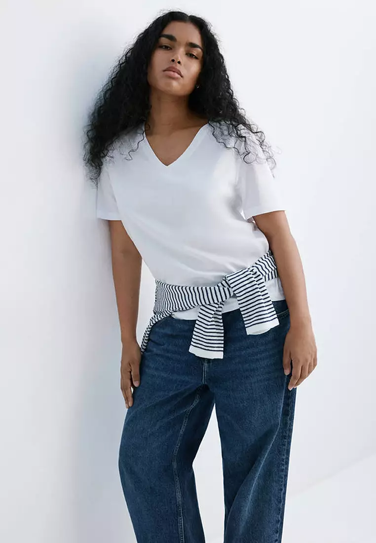 V-Neck Cotton T-Shirt