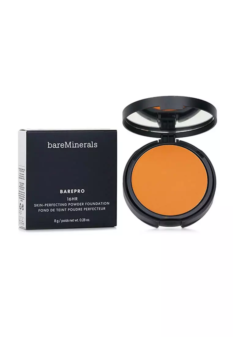 BAREMINERALS - Barepro 16HR Skin Perfecting Powder Foundation - # 45 Medium Deep Warm 8g/ 0.28 oz