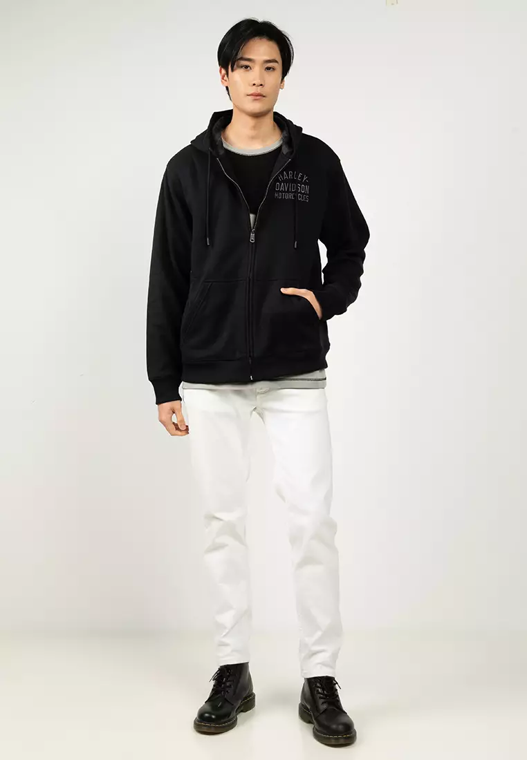 Harley-Davidson® Plaid Lined Zip Hoodie
