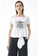 iROO white Graphic Basic Tee With Tie Front Knot F5CFDAA0D93A62GS_2