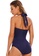 LYCKA blue LAX3051-European Style Lady Swimsuit-Blue 31250US32B0691GS_3