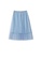 Hopeshow blue Pleated Lace Mesh Midi Skirt 5C597AAEE101EFGS_7