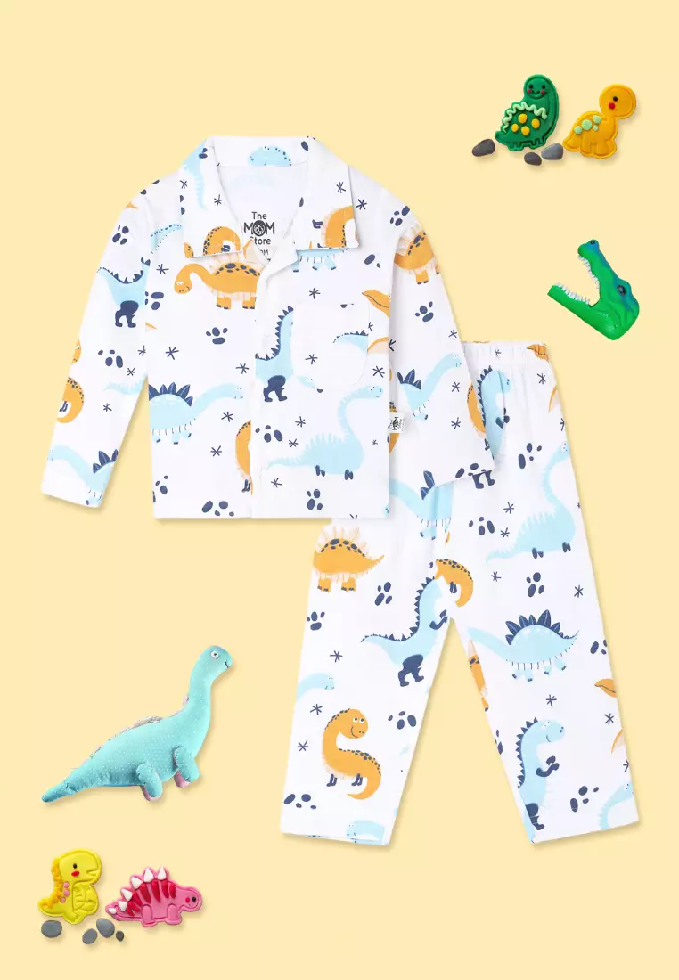 Kids And Baby Pajama Nightsuit  Set - Dino Trip