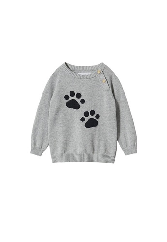 MANGO BABY grey Printed Cotton Sweater E202DKA20BF0D5GS_1