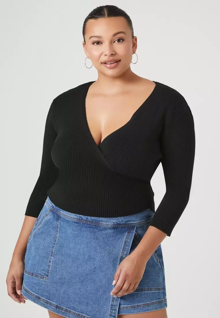 Forever 21 wrap sweater deals