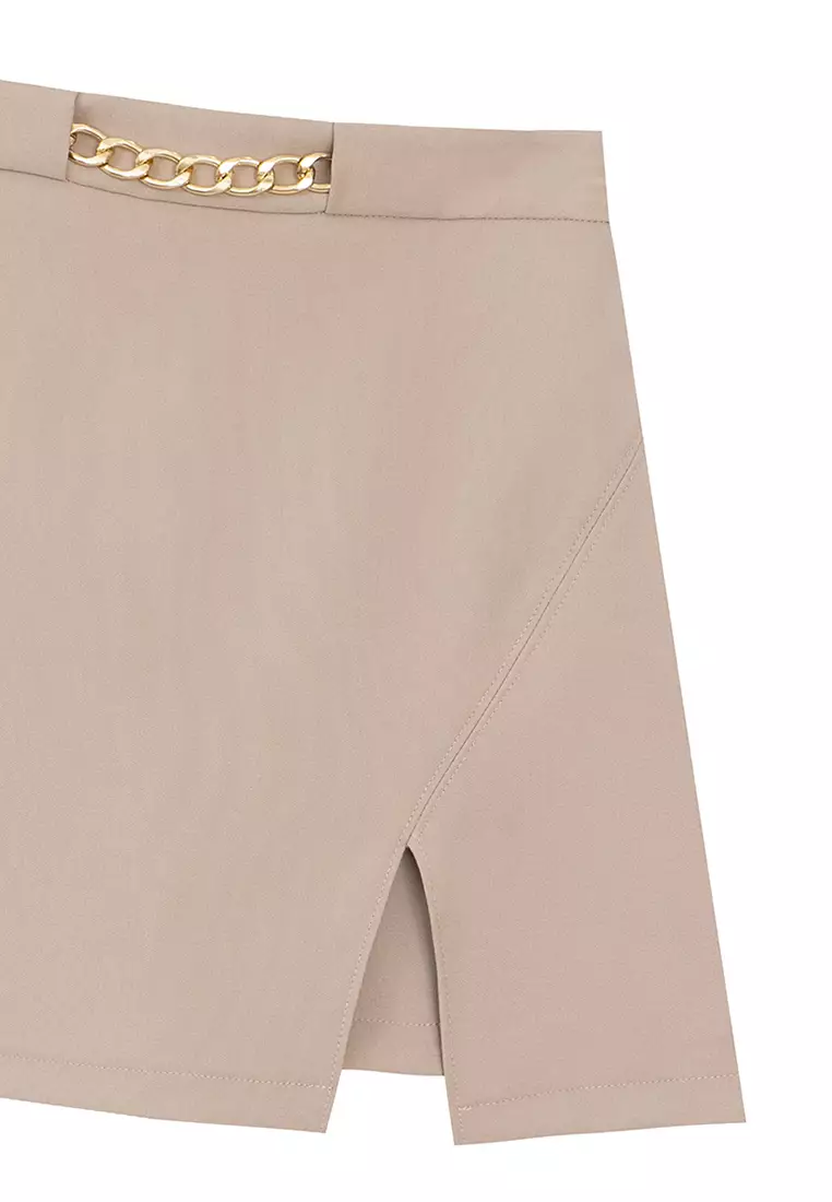 Mini Skort with Metal Detail