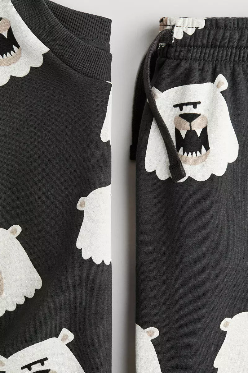 2-piece printed sweatshirt set