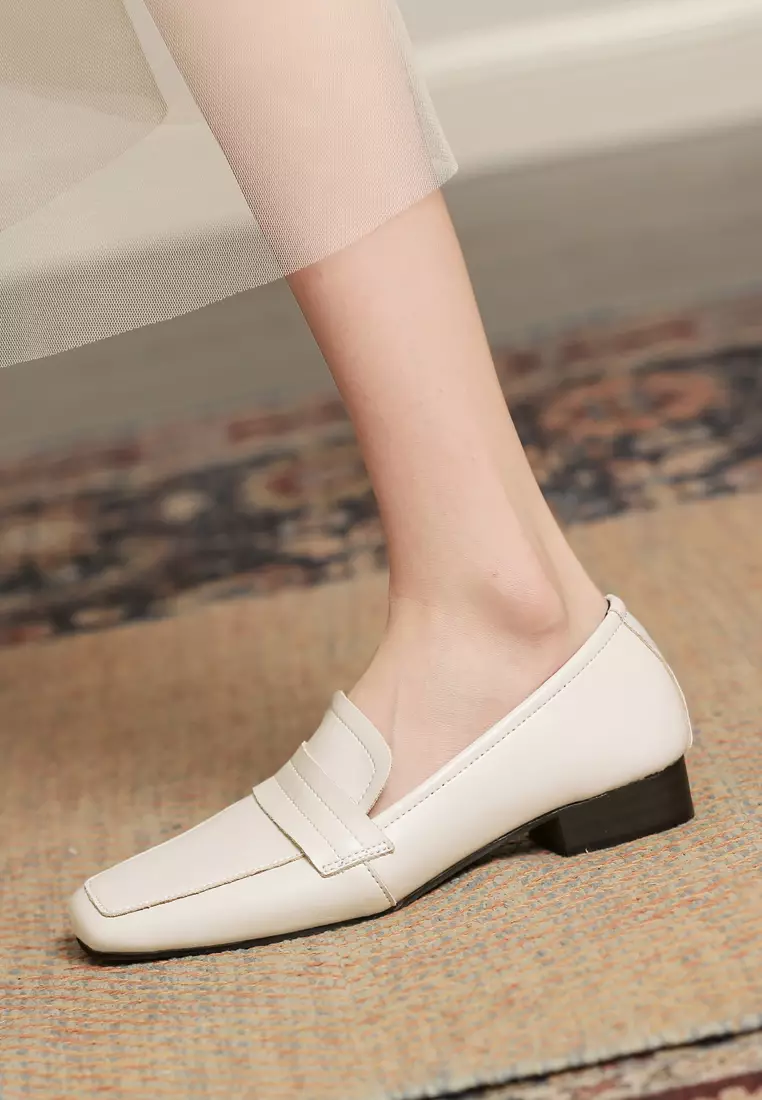 Square Toe Leather Loafer TH8688-2