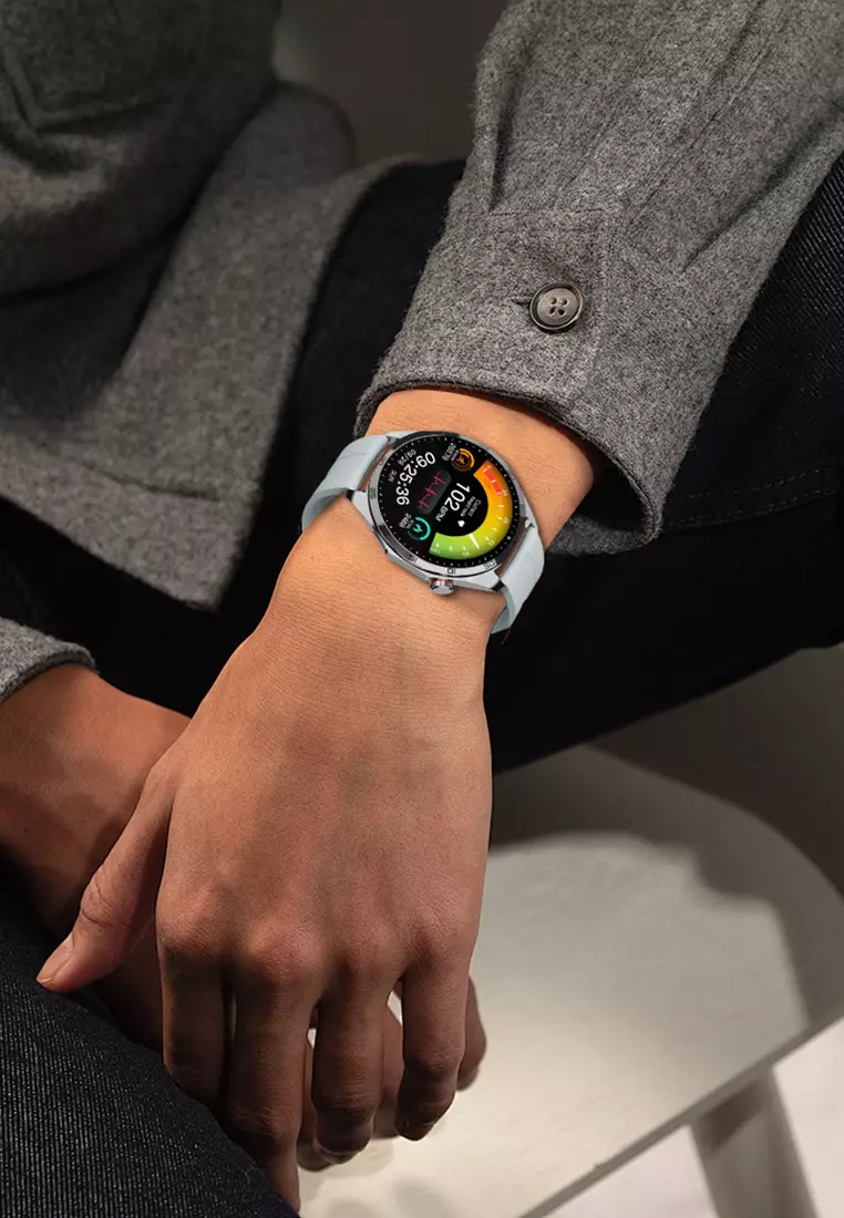 Smart Watch U19 Zinc Alloy Shell Strong Battery Life Health Management Jam Pintar AI Voice Assistant grey