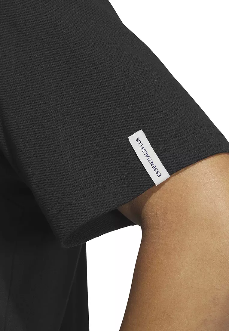 Essentials Plus Loose Fit Small Logo Short Sleeve Polo Shirt