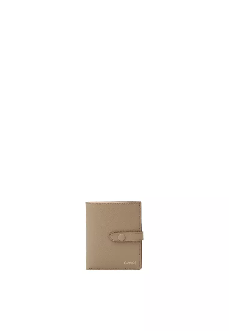 Snap Button Wallet - Milkshake Latte