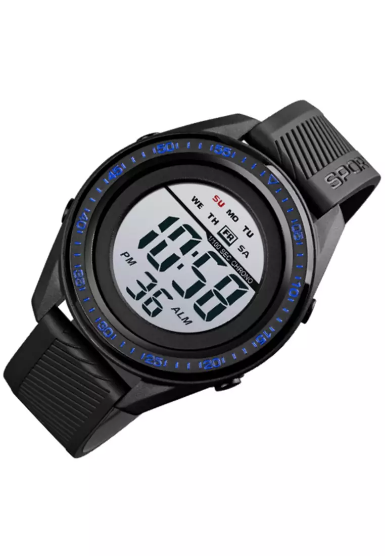 Jam Tangan Digital Pria Waterproof Many Function Strap Tali Material Silicone CL38