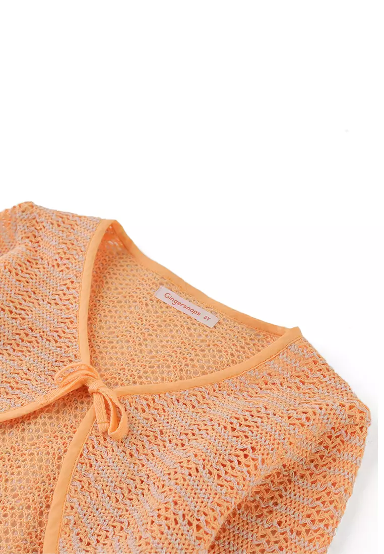 Girls Crochet Lace Cardigan