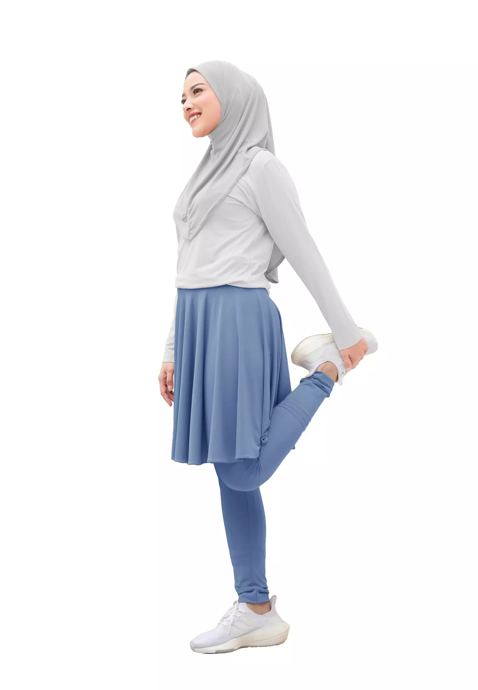 Zelena - Chahra Leggings Skirt | Celana Olahraga Legging Rok Wanita - L dan XL