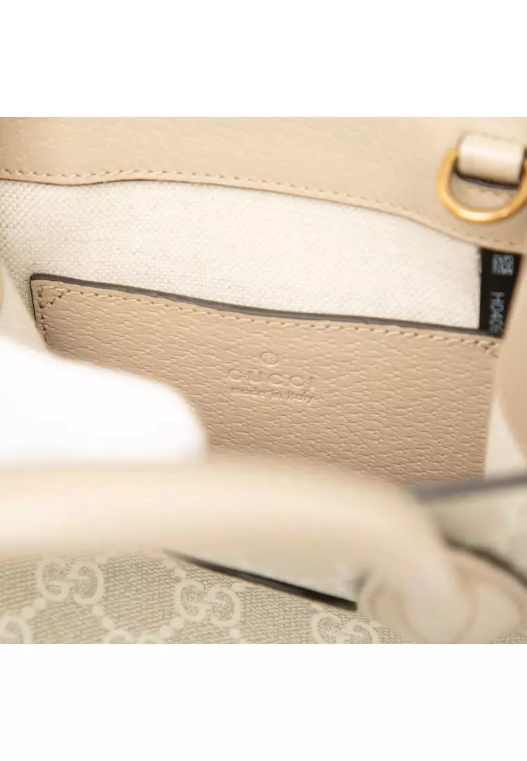 Pre-Loved Gucci Mini Gg Supreme Interlocking G Satchel