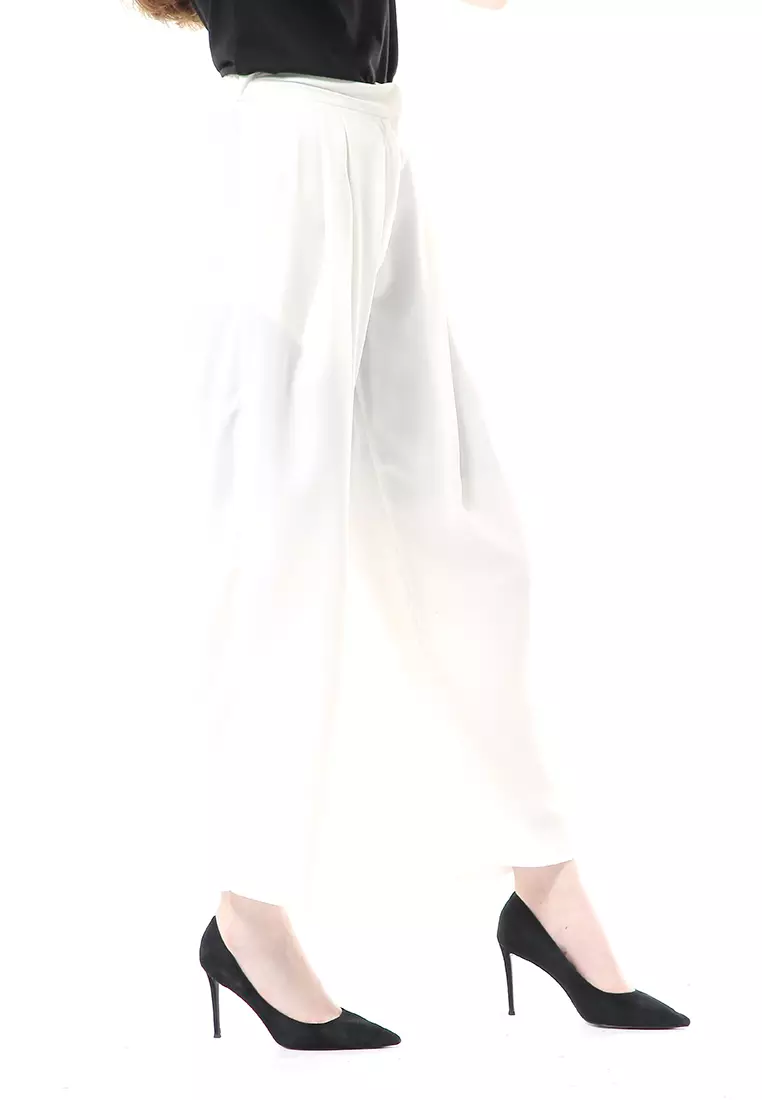 Dash Cullote Pants Bawahan Wanita High Quality - White