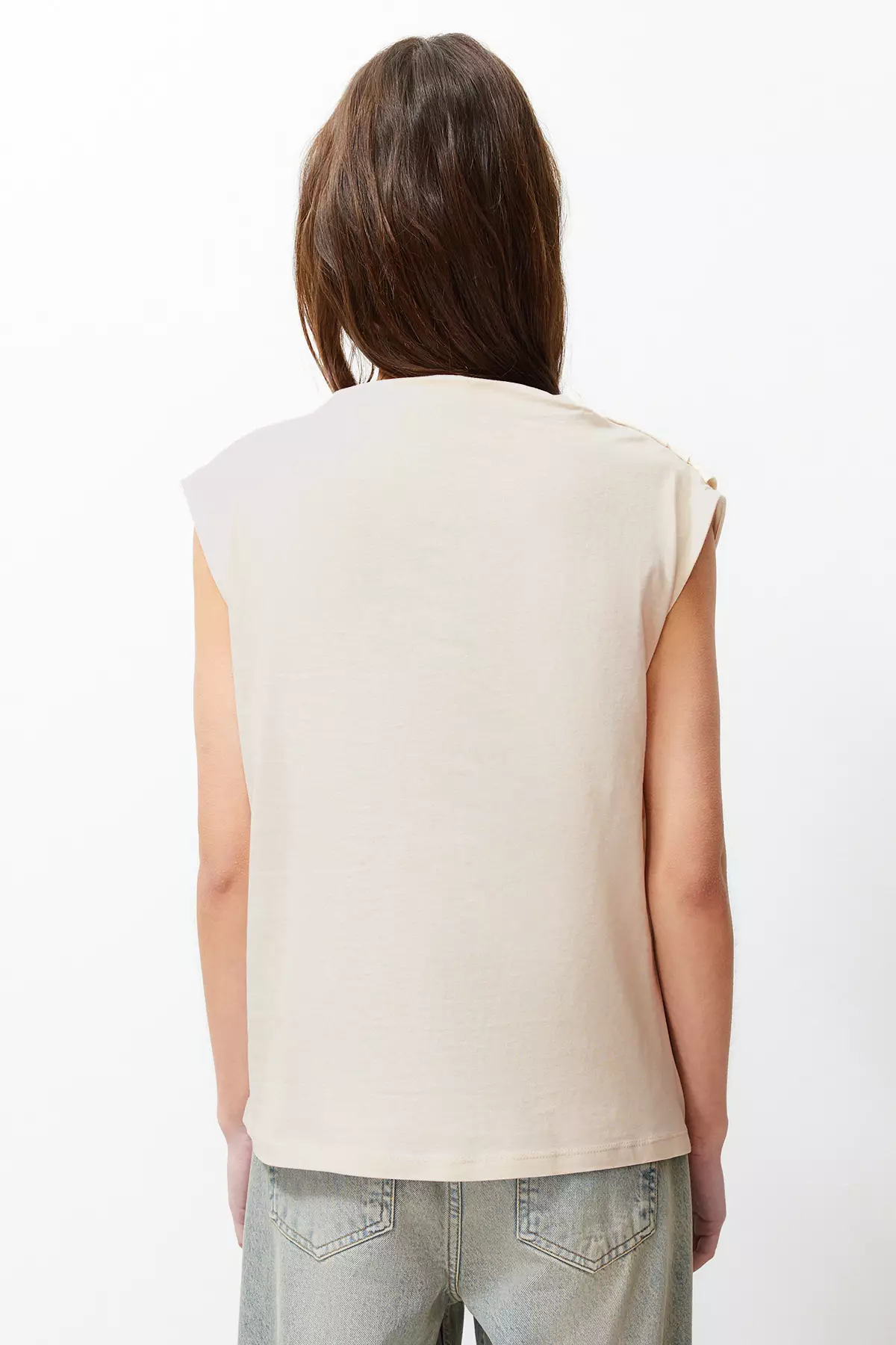 Cotton Boat Neck Top