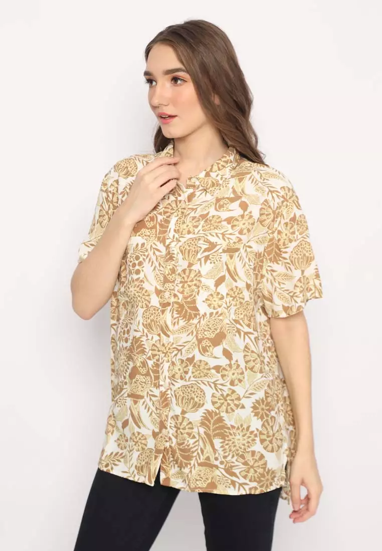 SUN SEEKER S/S WVN TOP-WOS