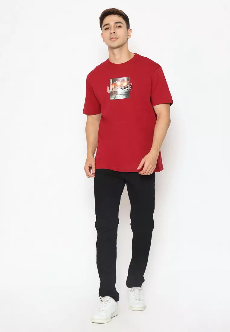 POLICE T-Shirt Cotton Combed Sablon Raster Pria 2073280461