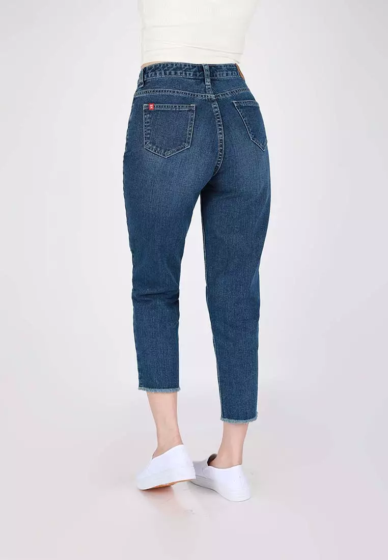 Buy BNY Ladies' Boyfriend Jeans Non Stretch Denim With Distress (271) 2024  Online