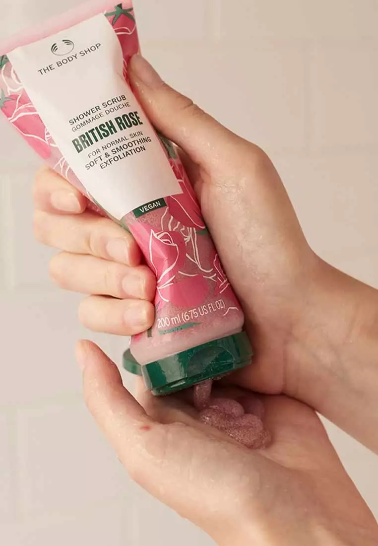 British Rose Shower Scrub