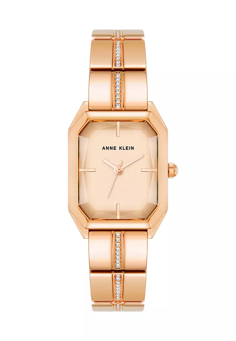 Buy Anne Klein Rose Gold Octagon Crystal Watch 2024 Online