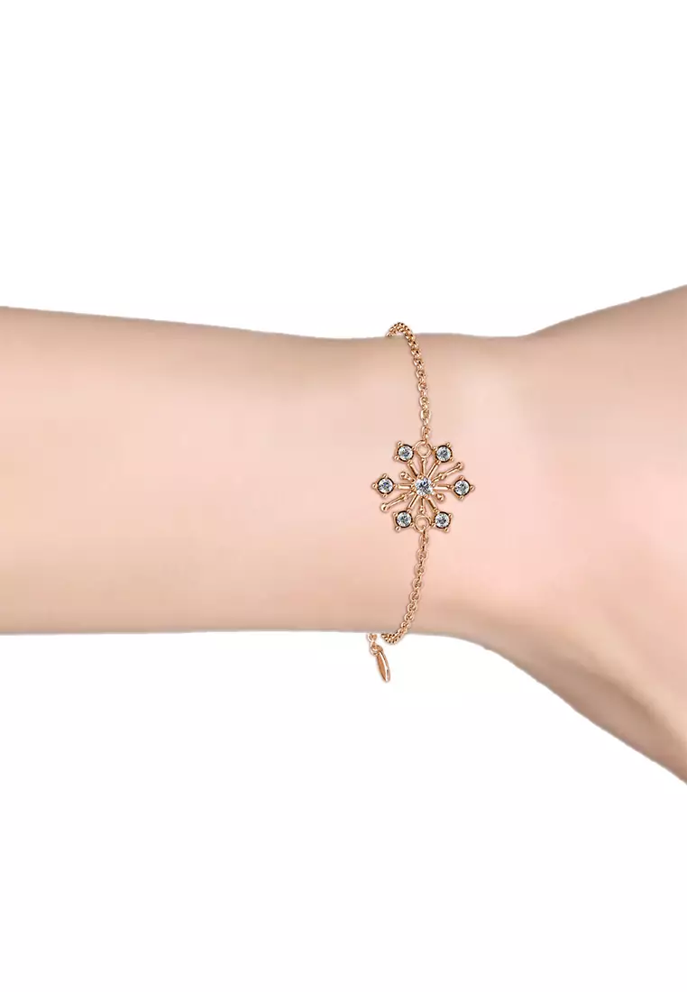 Snowflakers Bracelet RG - Gelang Crystal by Her Jewellery