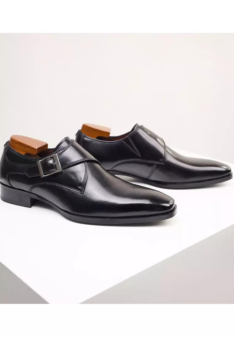 Business Leather Monk Strap Shoes MK5009-3