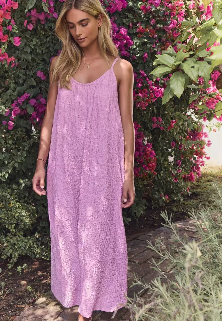 Textured Jersey Maxi Dress