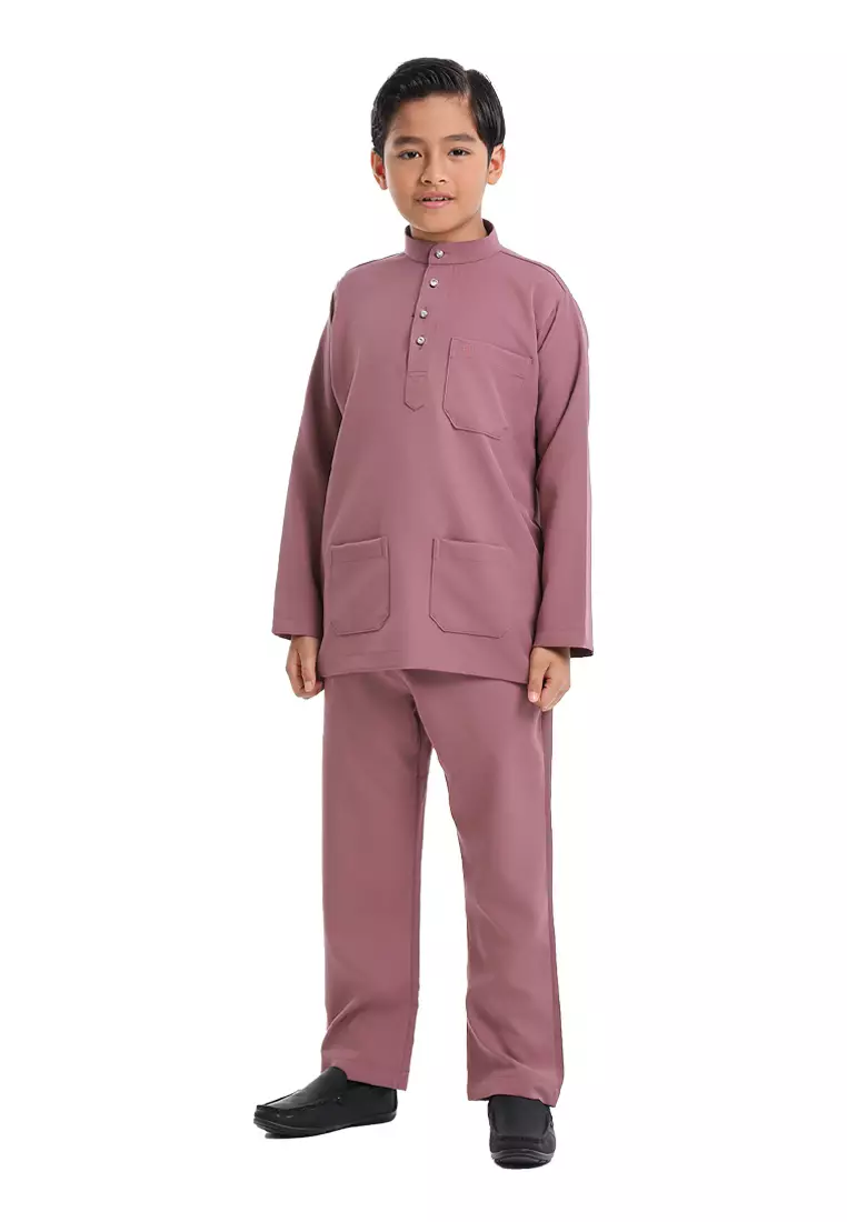 Alain Delon Baju Melayu Cekak Musang Budak - 19026501-71WistfulMauve