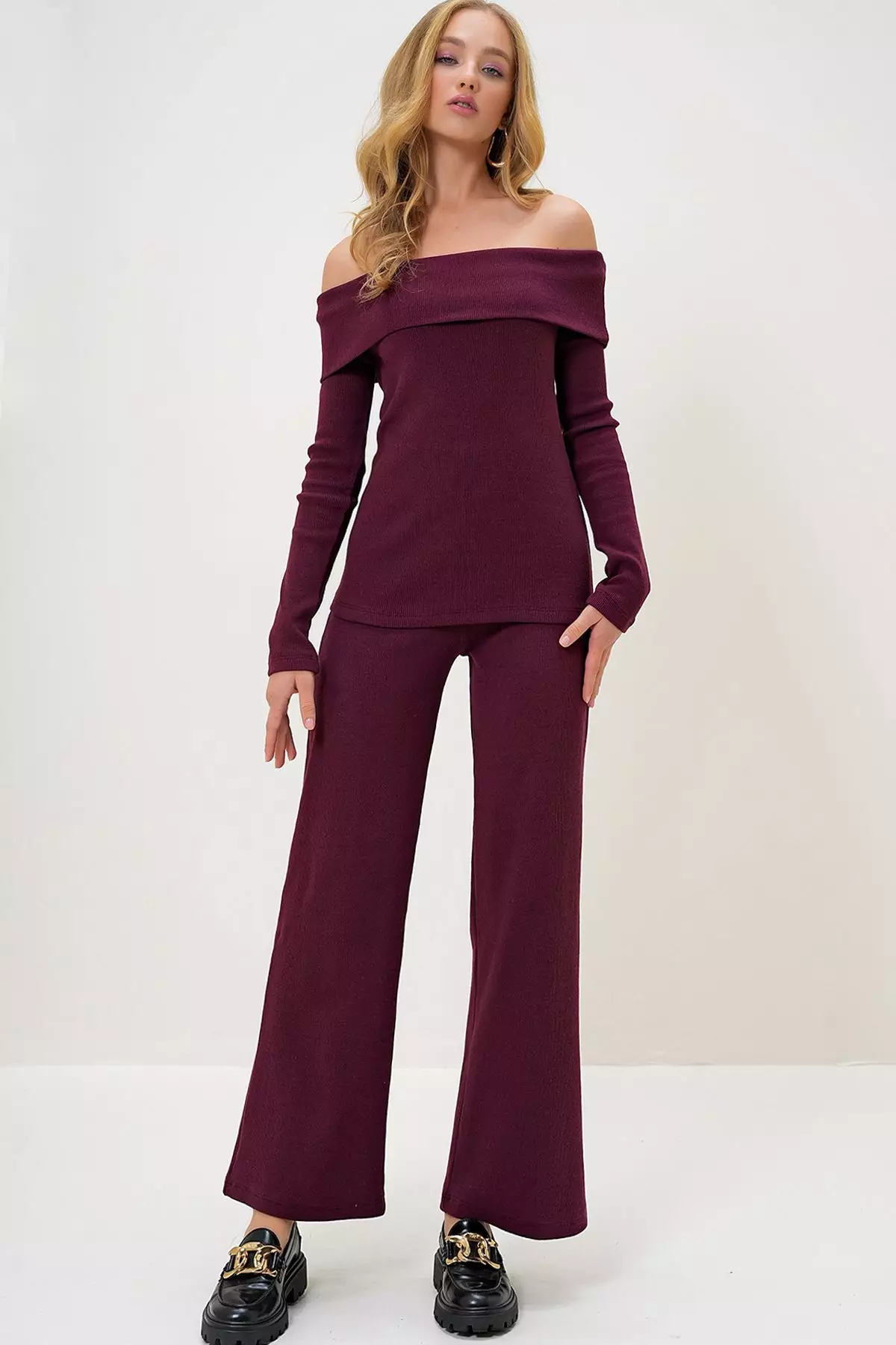 Off Shoulder Top & Pants Set