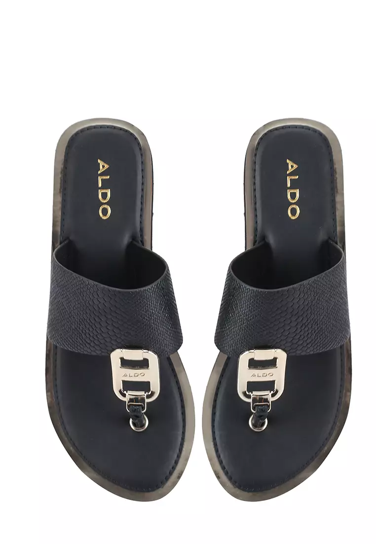 Aldo sandals black sales