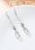 ZITIQUE silver Women's Sweet Bowknot & Water Droplet Hook Earrings - Silver 74C51ACB332076GS_2