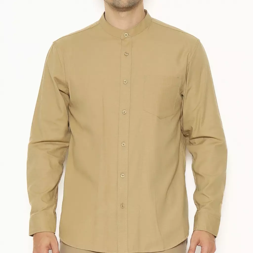 AMK Kemeja Pria Lengan Panjang SHG NOBI L/S Khaki