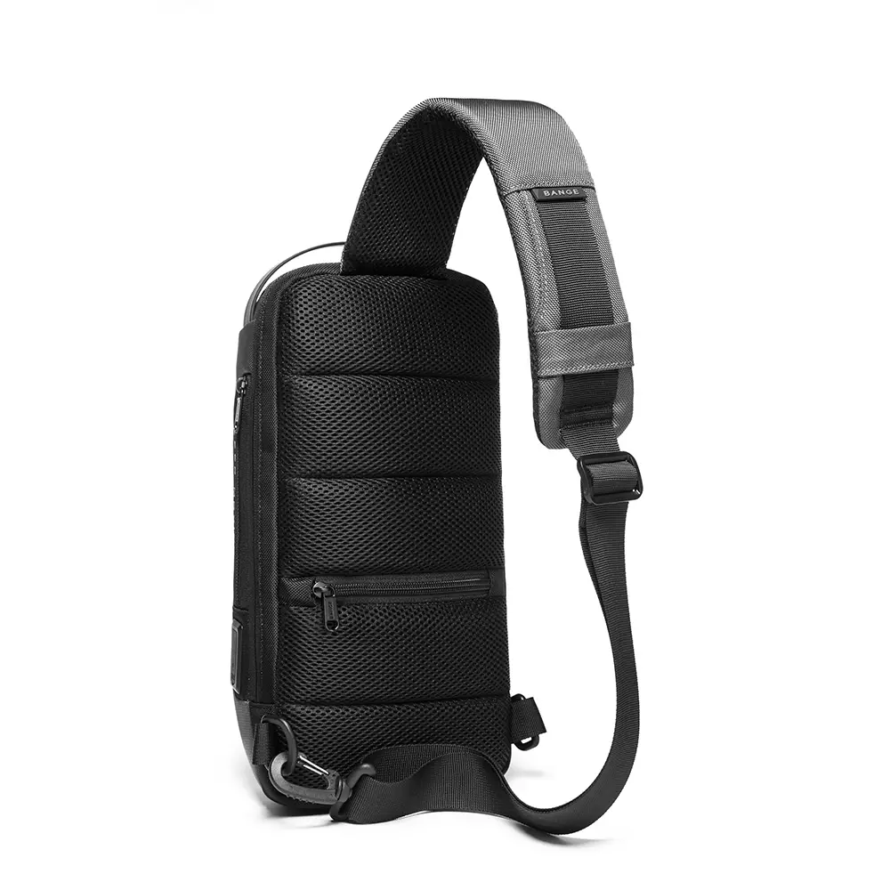 Bange BG22085 Tas Selempang Sling Bag Pria Lock - BLACK