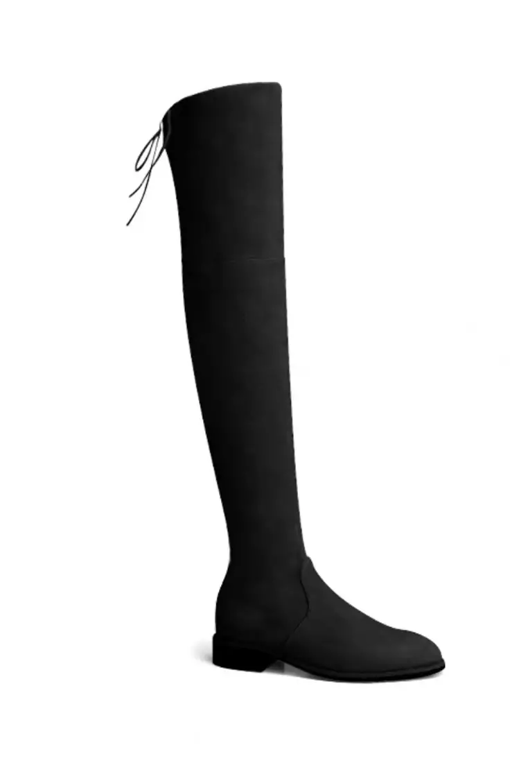 Discount on Twenty Eight Shoes  shoes - SKU: 4.5CM Supper Skinny Elastic Suede Fabric Over Knee Boots XW5050