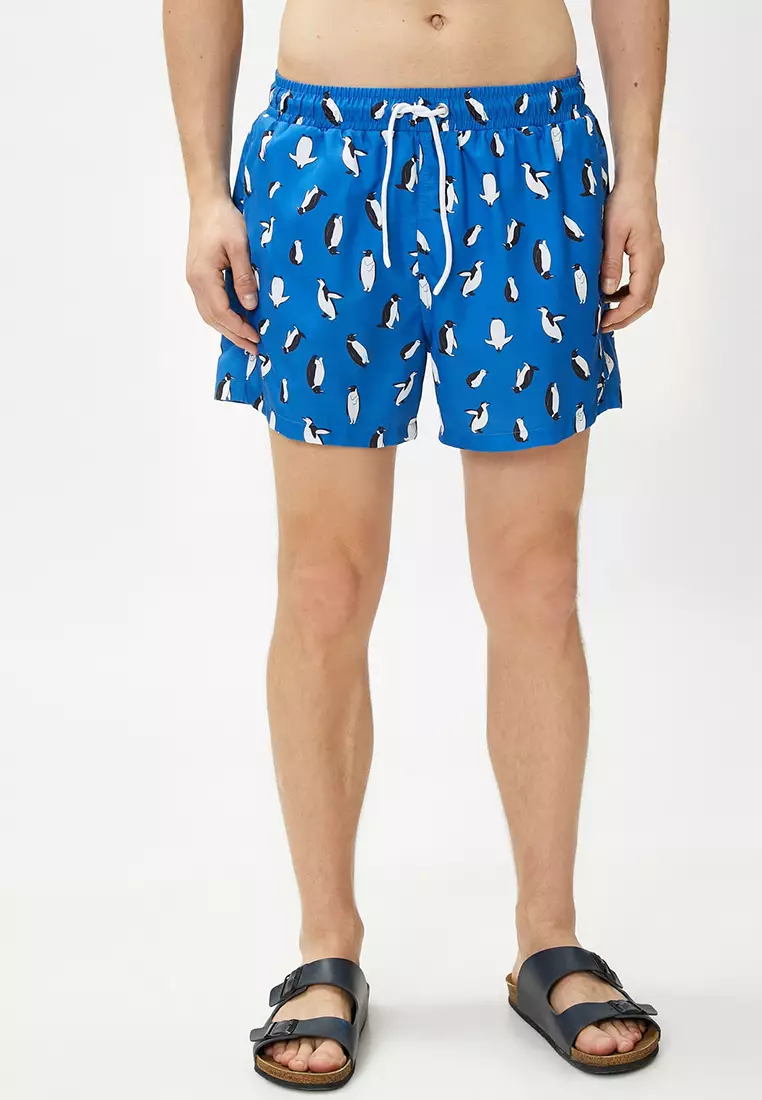 Buy KOTON Penguin Pattern Swim Shorts Online