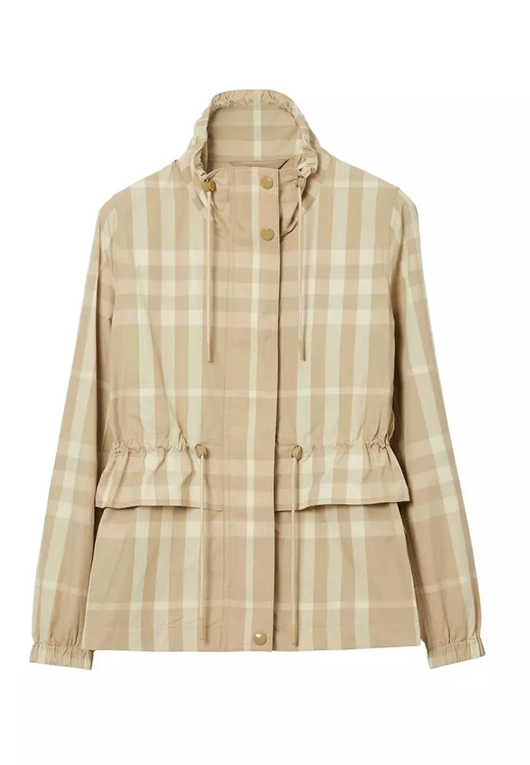 Burberry plaid women's jacket 2025