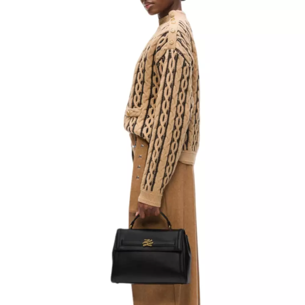 K/Autograph Top Handle Bag Black Ghw