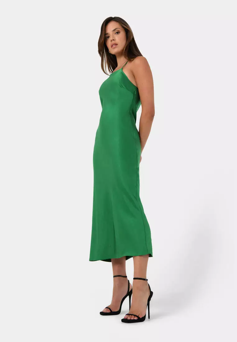 Samaya Satin Midi Dress