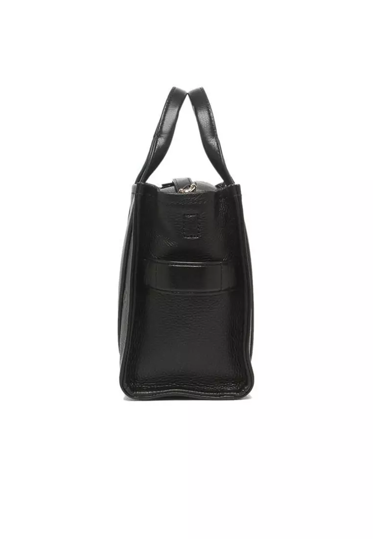 Leather The Tote Small Traveler Tote Bag H009L01SP21 Black