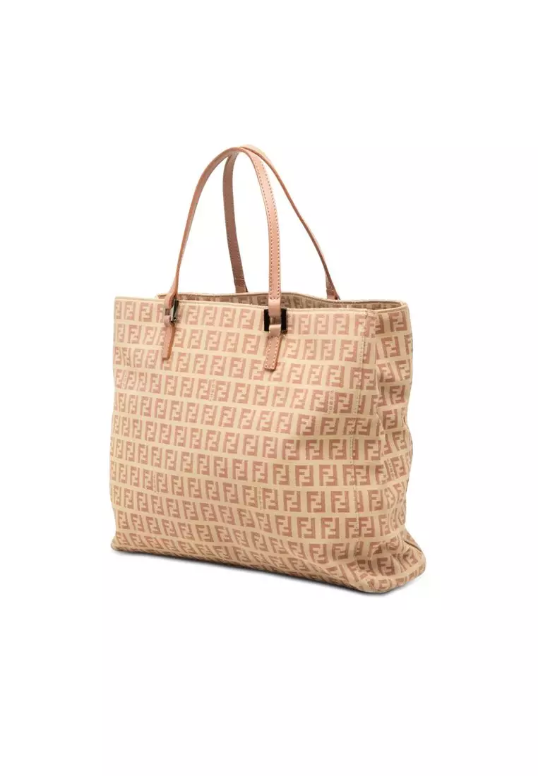 Pre-Loved Fendi Zucchino Canvas Tote