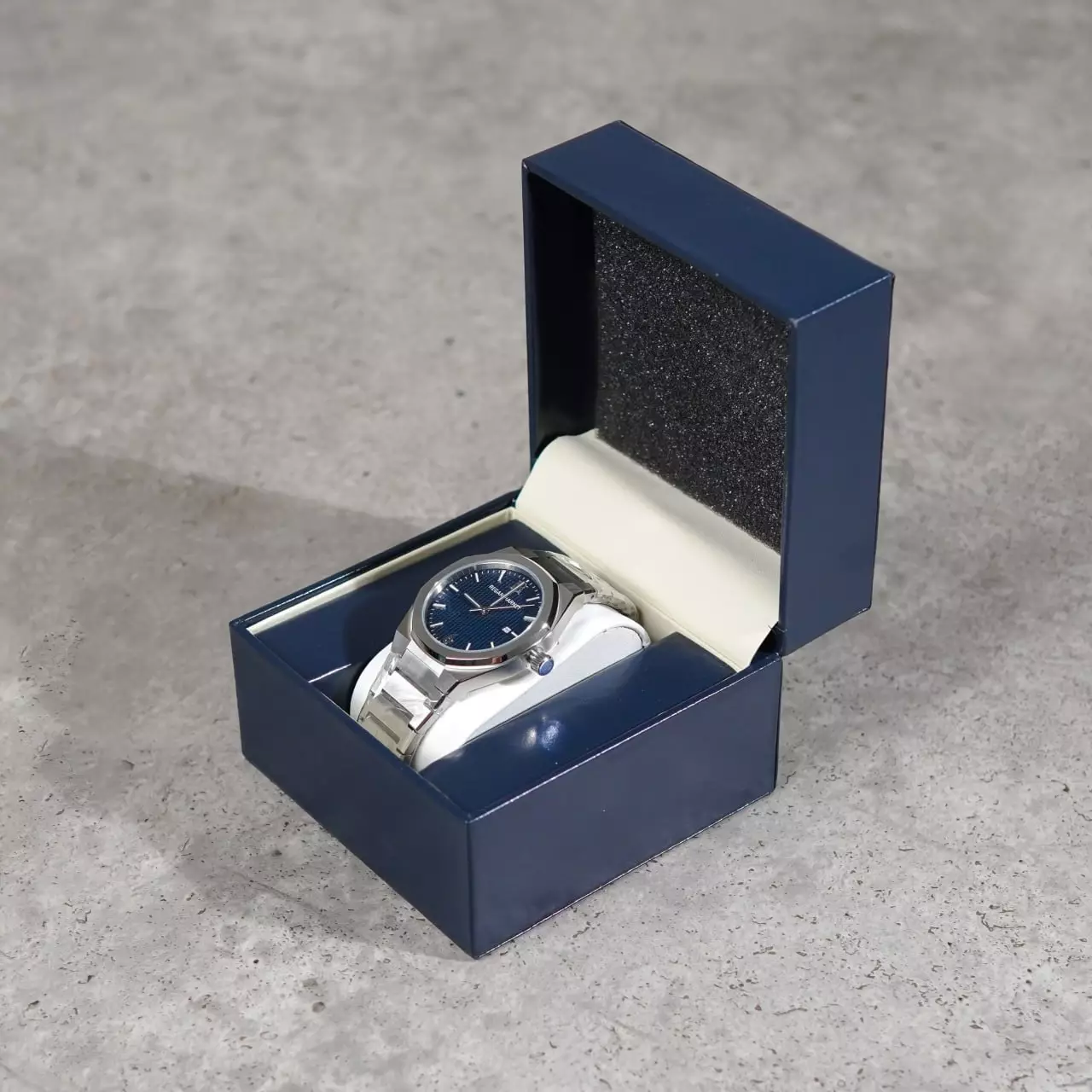 Jam Tangan REGAN HARNEY RH 002-03 REGAL NAVY STAINLESS STEEL WATCH 100% ORIGINAL - OS