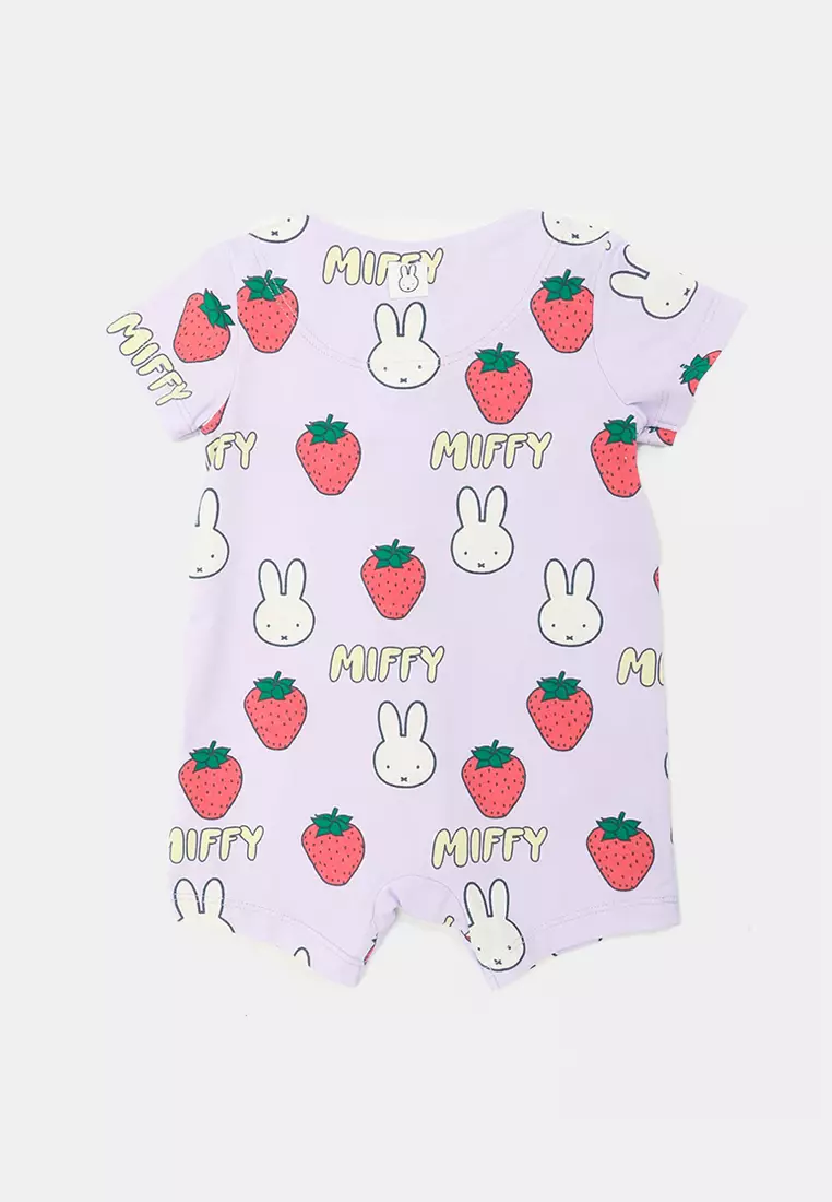 The Short Sleeves Licensed Zip Romper